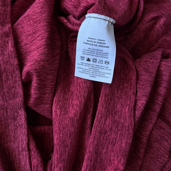 NWOT Nike Running Red Long Sleeve Half Zip Jacket Size Small - Picture 7 of 7